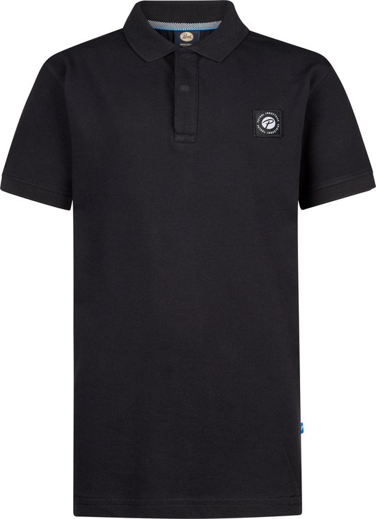 Petrol Industries - Jongens Klassieke Polo Flaming - Zwart - Maat 164