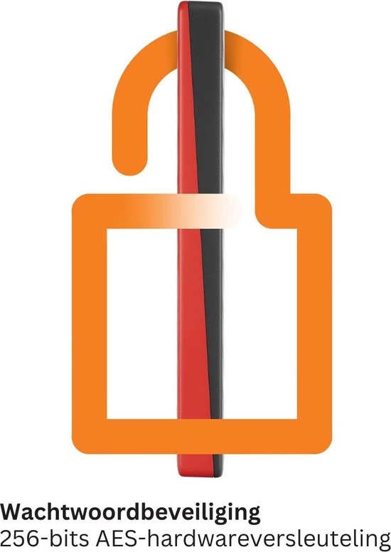 DailySupplies® Harde Schijf Extern - Draagbare - 2TB Opslag - Rood van Merkloos — afbeelding 2
