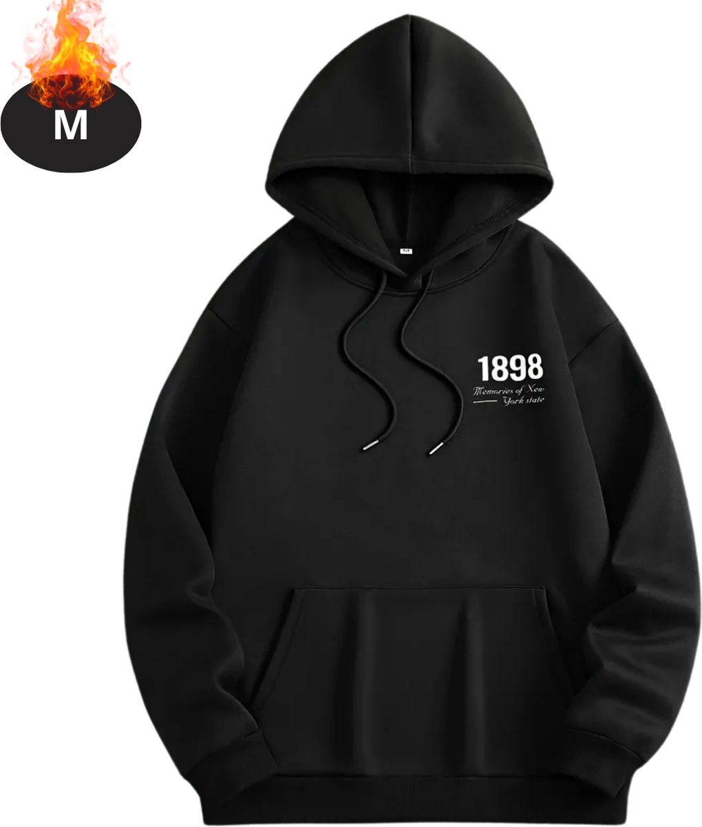 Bovista Hoodie Heren Sweaters Sweater Warme Trui Met Capuchon Zwart