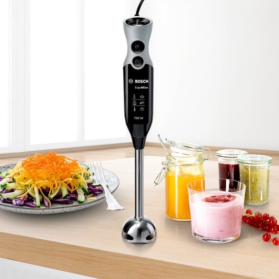 Bosch MSM67170 ErgoMixx - Staafmixer - ijscrusher - 750W - Zwart