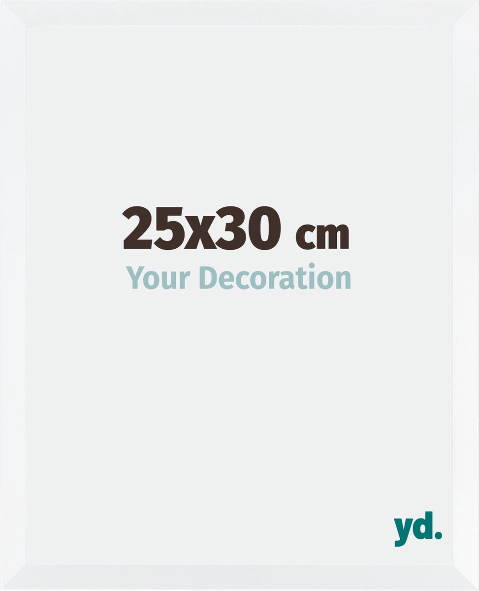 yd. Your Decoration - Fotolijst 25x30 cm - MDF - Wit Mat - Catania