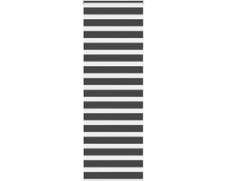 vidaXL - Zebra - rolgordijn - 80x200 - cm - stofbreedte - 75,9 - cm - zwart