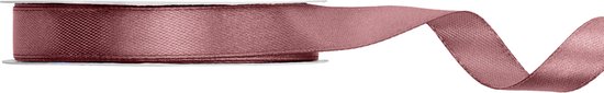 Ruban de satin rose poussiéreux foncé sur un rouleau, 12mm de large.