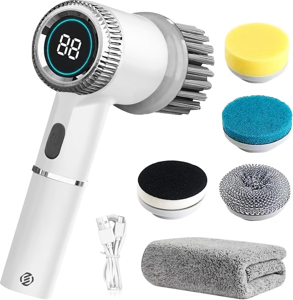 Goedkoopste Equivera Elektrische Spinschrobber- Spinning Schrobber - Elektrische Spin Schrobber - Draaiende Schrobber - Elektrische Schrobber - Schrobmachine - Poetsmachine - Schrobber - Elektrische Schrobborstel - Scrubber - Boenmachine - Spinscrubber - Elektri