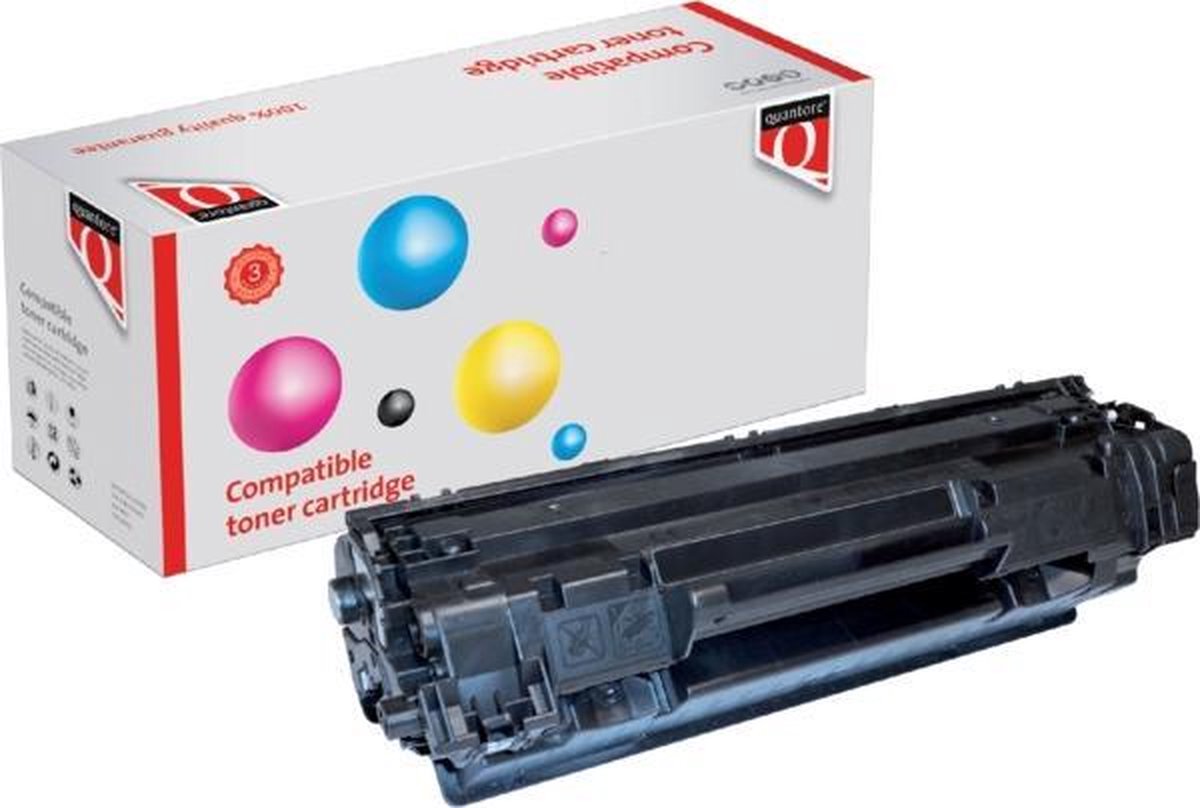 Tonercartridge Quantore alternatief tbv HP CE278A 78A HC zwart | 1 stuk