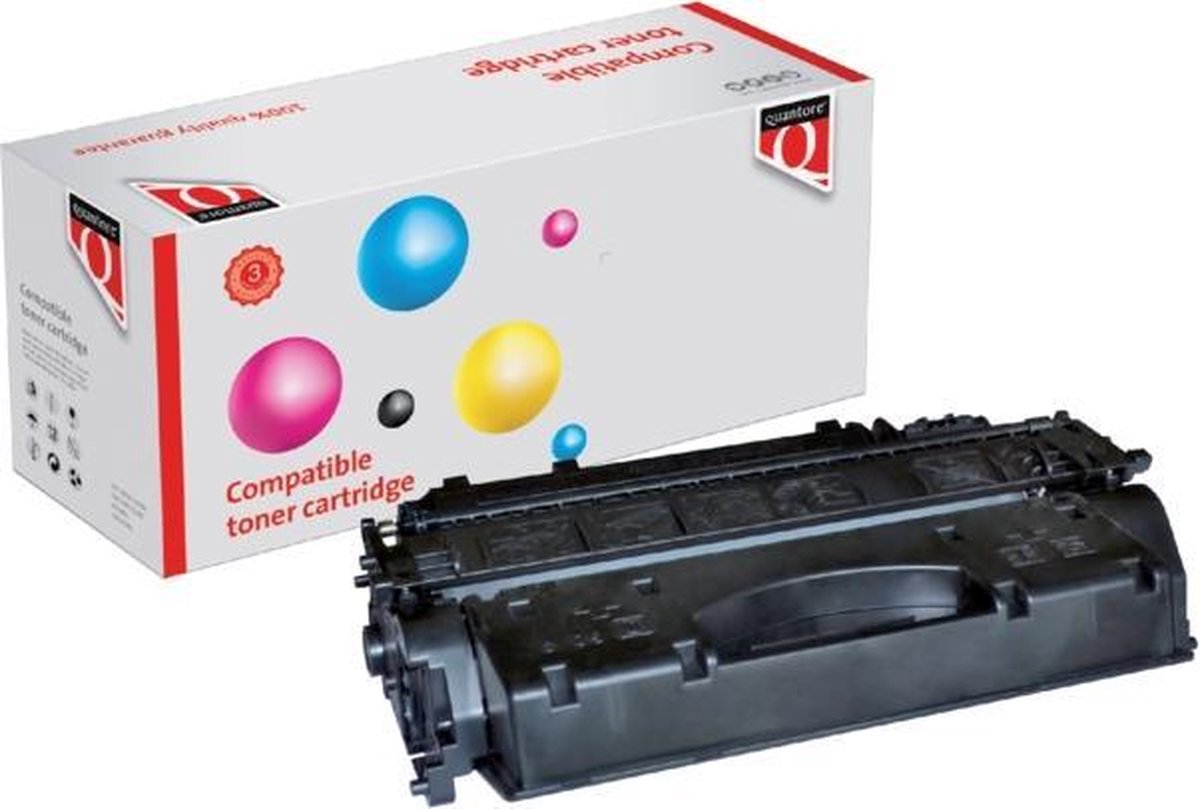 Tonercartridge quantore hp ce505x 05x zwart ehc | 1 stuk