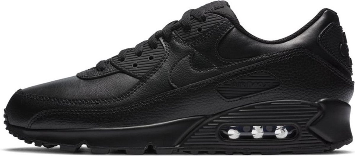 Nike Nike Air max 90 Heren sneaker -Leer Tripple Zwart