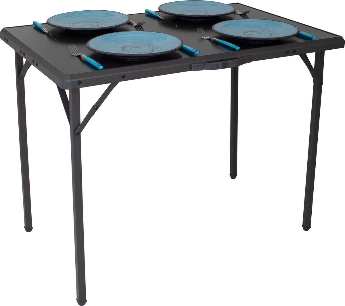Eurotrail Campingtafel Rouen, Lichtgewicht Waterbestendige Tafel, Inclusief Handvat