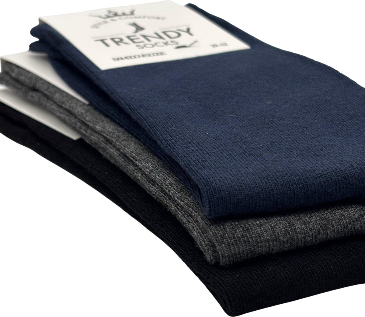Trendy Socks | 3 Paar | Bamboe Heren Sokken| Cadeau| Premium Sokken| Anti-slip| Gewassen| Geurig| Maat 39-42