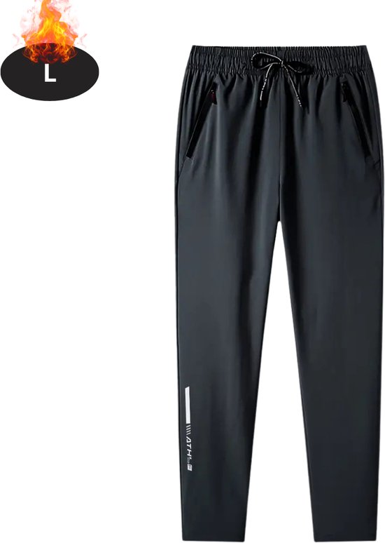 Nivard Trainingsbroek Heren - Sportbroek - Trainingsbroek Lang - Trainingspak - Sportkleding - Grijs - L