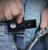 Spijkerbroek Verlengknoop - Knoopsgat verlengers - Tailleband Verlenger - Broekverbreder - Elastische - Verstelbaar - LOUZIR