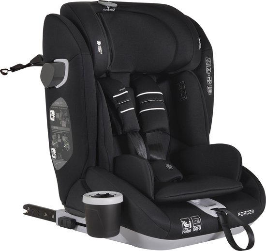 Cangaroo Force Black Isofix 76-150 cm i-Size Autostoel
