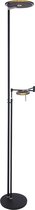 Lampadaire Design avec verre fumé | 2 lumières | fumée / noir | verre / métal | Ø 27 cm | 185 cm | lampadaire / lampadaire | design contemporain