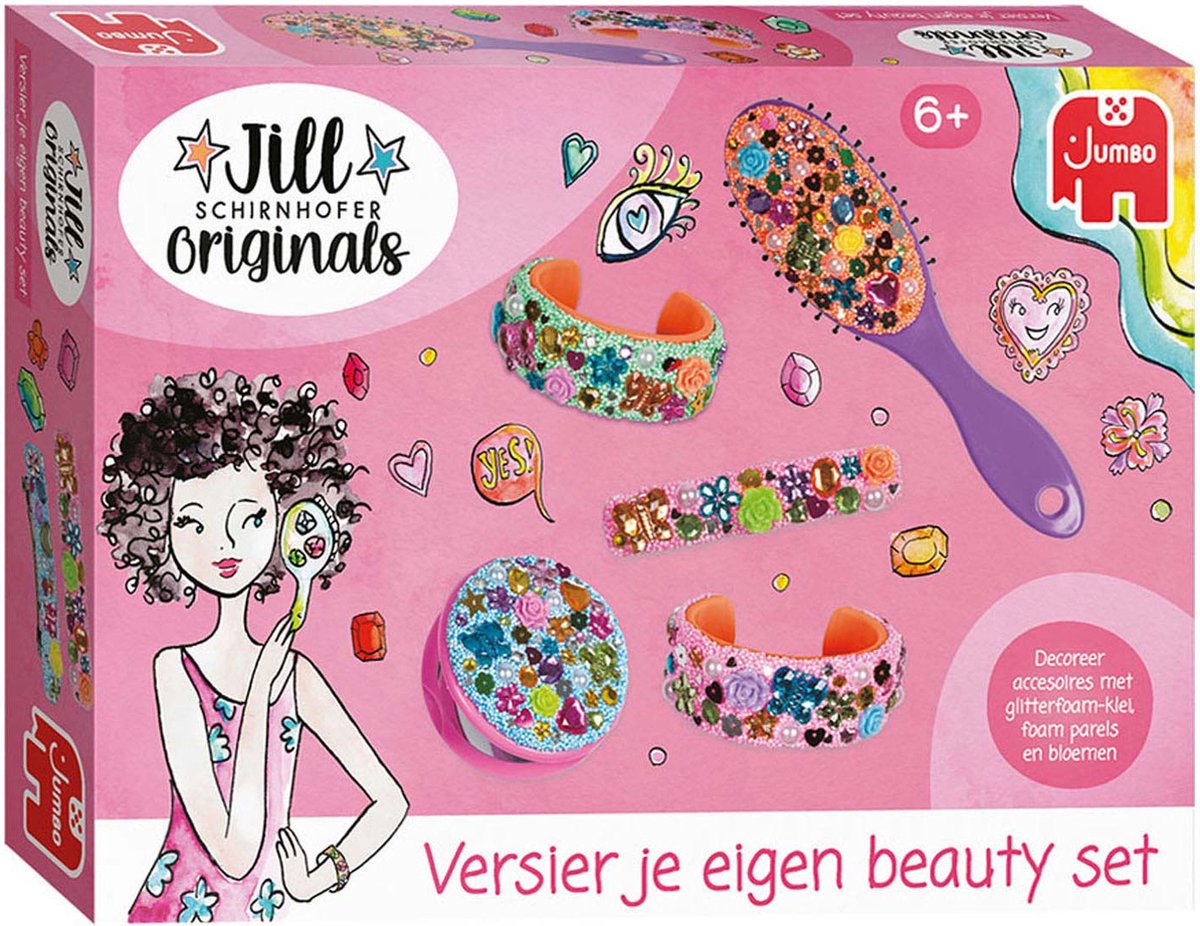 Jumbo - Jill Schirnhofer - Versier je eigen beauty set - Knutselset - Knutselpakket 6 jaar — afbeelding 7