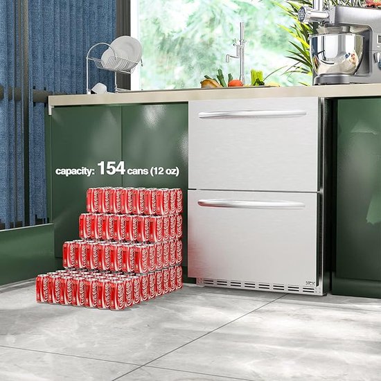 HCK Outdoor Ladekoelkast DBC-145 - 2 laden - 39 dB - 0-22°C - HCK - €1.399,00