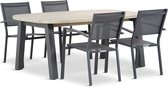 Lifestyle Amarilla/Derby Ellips 180 cm dining tuinset 5-delig stapelbaar