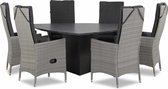 Domani Fontana/Graniet triangel 170 cm dining tuinset 7-delig