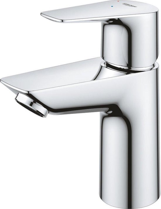 GROHE QuickFix Start Edge Wastafelkraan - Waterbesparend - Push open pop-up waste - Chroom