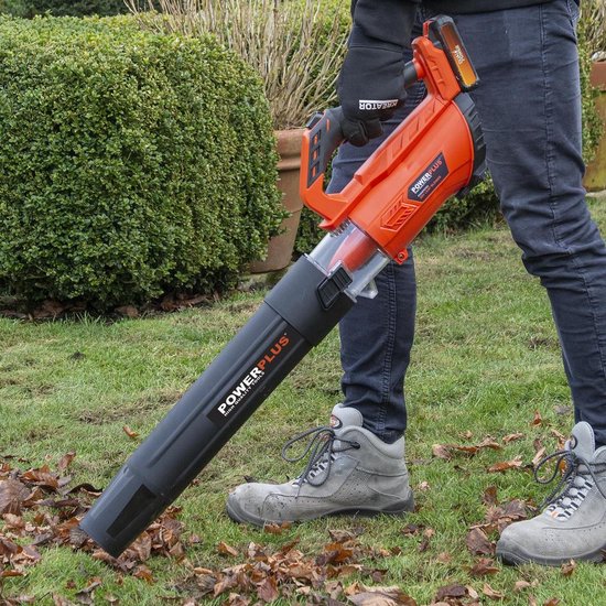 Powerplus Dual Power 20V Accu-Bladblazer POWDPGLBS1 - Bladblazer op batterij van 20 V, bladverzamelaar, maximale luchtsnelheid van 145 km/h, met accu en lader van Powerplus — afbeelding 3