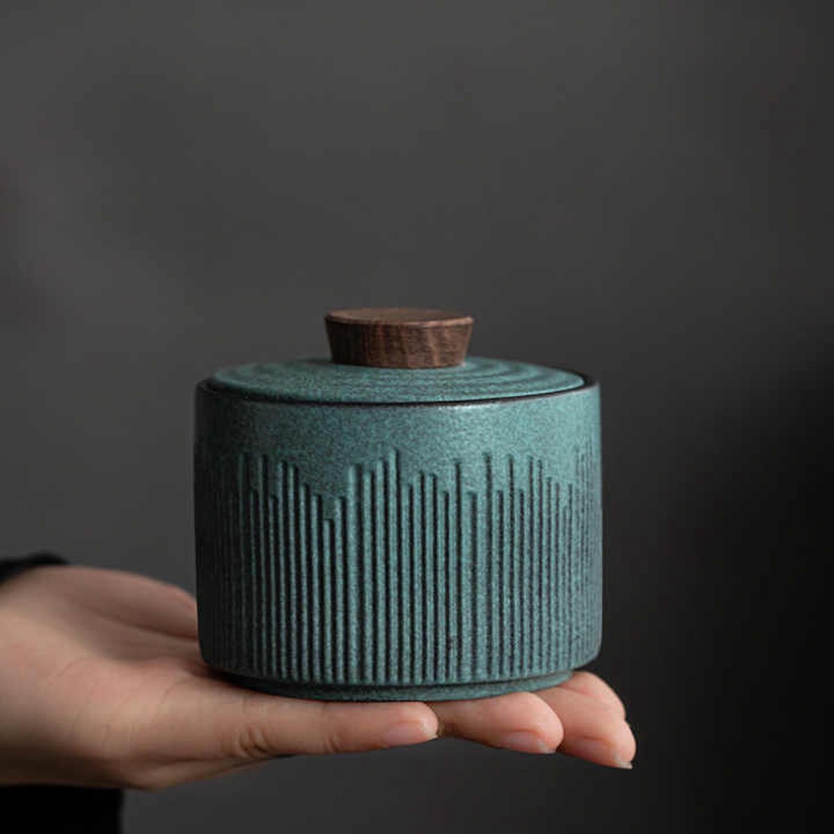 Luxe urn - 150 ML - Keramiek - Voor huisdieren, honden, katten of menselijk as - Blauw - Urnen