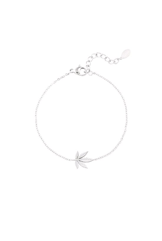 Bracelet Canna Bliss - Yehwang - Couleur Argent - Acier inoxydable - Ne se décolore pas - Étanche - Bracelet