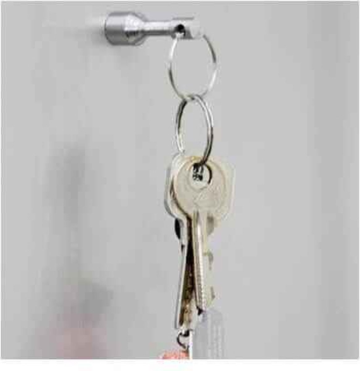 Hotop Schlüsselanhänger, magnetisch, 6 Stück, aus Metall, magnetisch, für Tasche, mit Spaltring, Schmuck, Magnet, für Metallrecycler, Amateure und Sammler