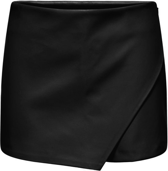 Bardot Dante Faux Leather Midi Skirt in Black