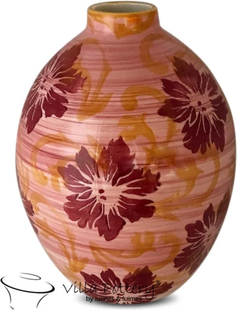 Irishflowers Vaas - Villa Pottery - Decoratie - Woondecoratie - Keramiek - Bloom 3 Vaas Roze