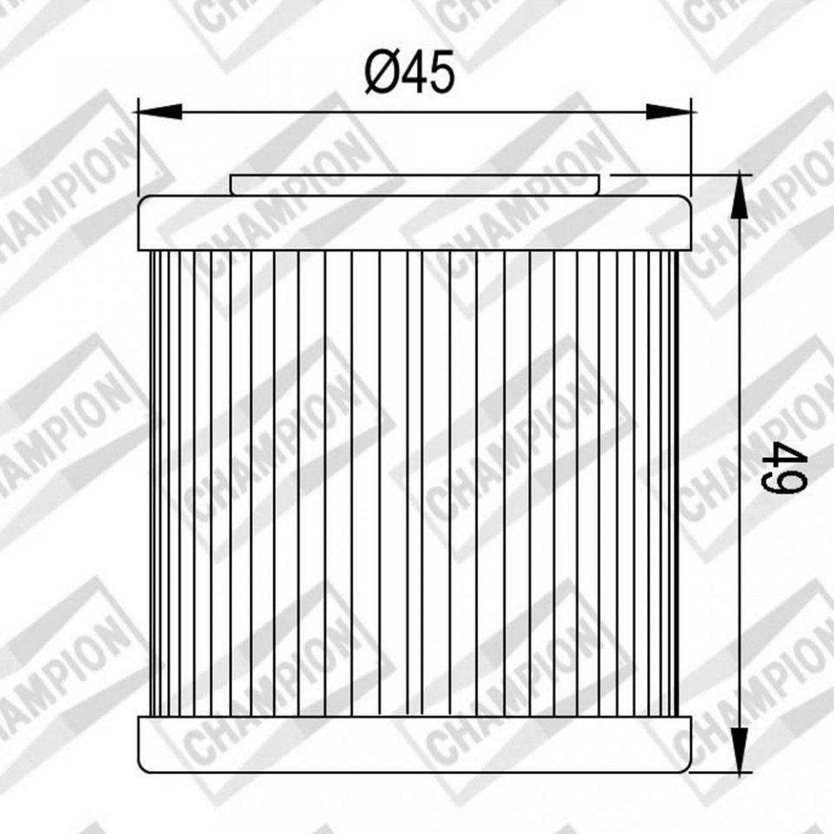 Champion-oliefilter voor nieuwe Chinese 125cc-motorfietsen