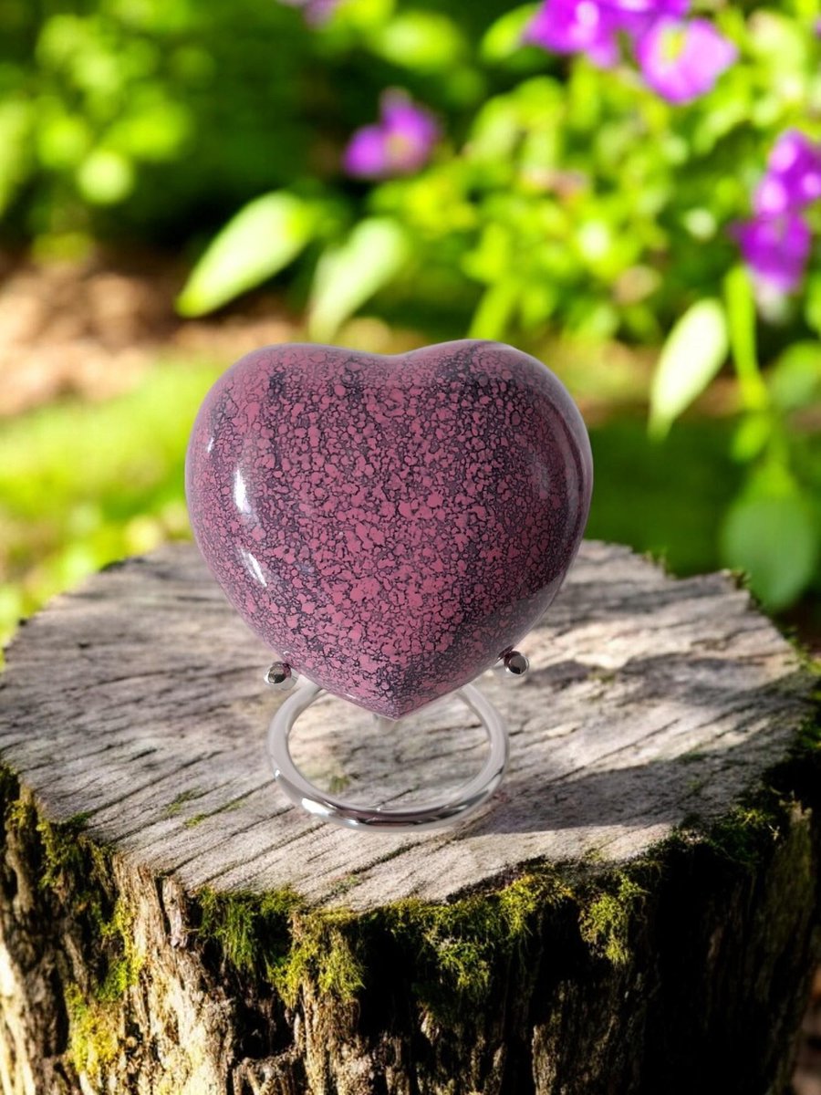 Hart Urn - Verdeel Urn - Purple Pink Black 14285
