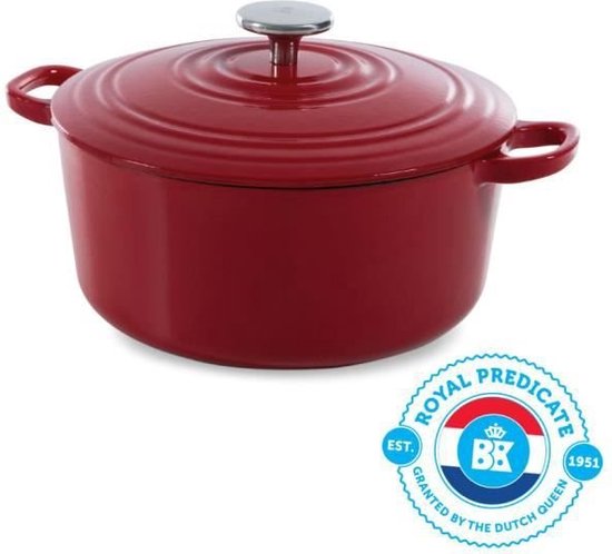 BK Bourgogne braadpan Ø 28 cm - rood - gietijzer - inductie