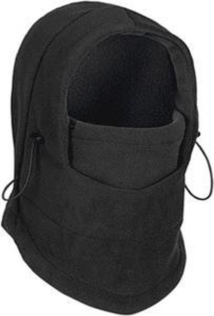 Skimuts Facemasks Balaclava Gezichtsmasker Motormasker Nekwarmer Fleece LOUZIR Zwart
