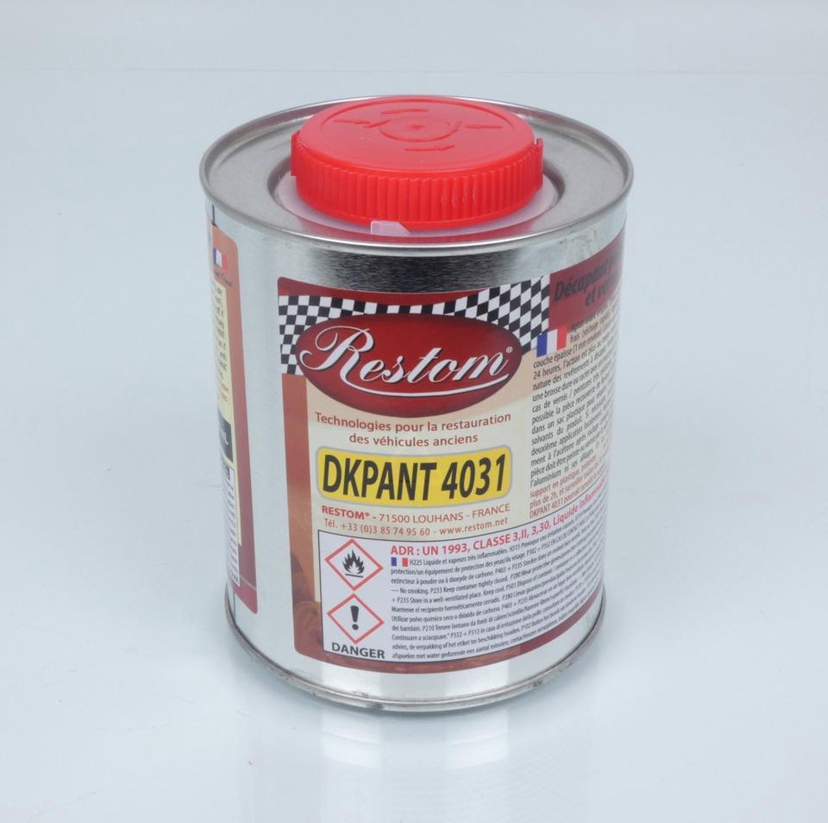 restom dkpant 4031 750ml verf- en lakverwijderaar voor nieuwe motoren en auto's