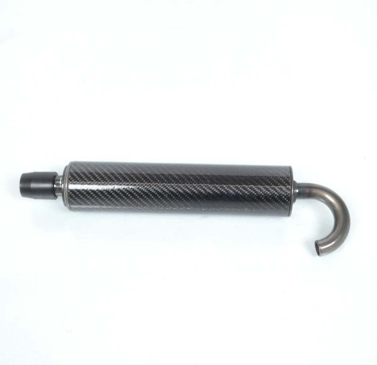 Silencieux cartouche pot échappement à emboiter Ø22 carbone vernis pour scooter