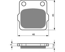 goud fren remblok voor motorfiets kawasaki 85 kx 2001 tot 2019 ard/jte av:19 ar:16/b1-b5/b6f-b9f/baf/bbf/bcf/bdf/def/dff/dgf/dh nieuw