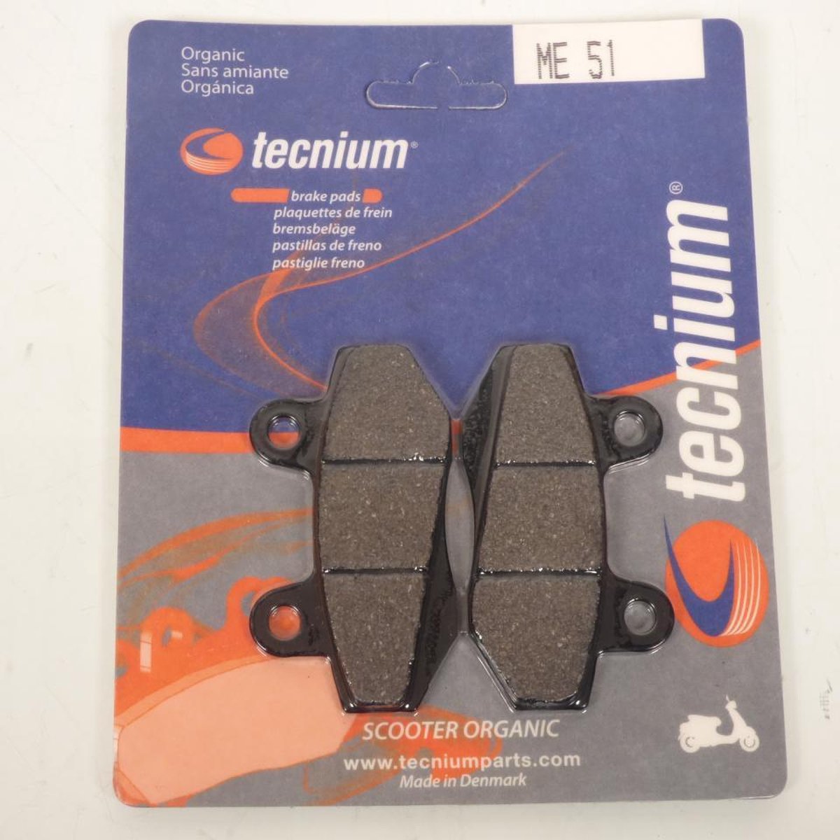 tecnium remblokje voor motor hyosung 125 rx sm 2006 tot 2011 av / ar nieuw