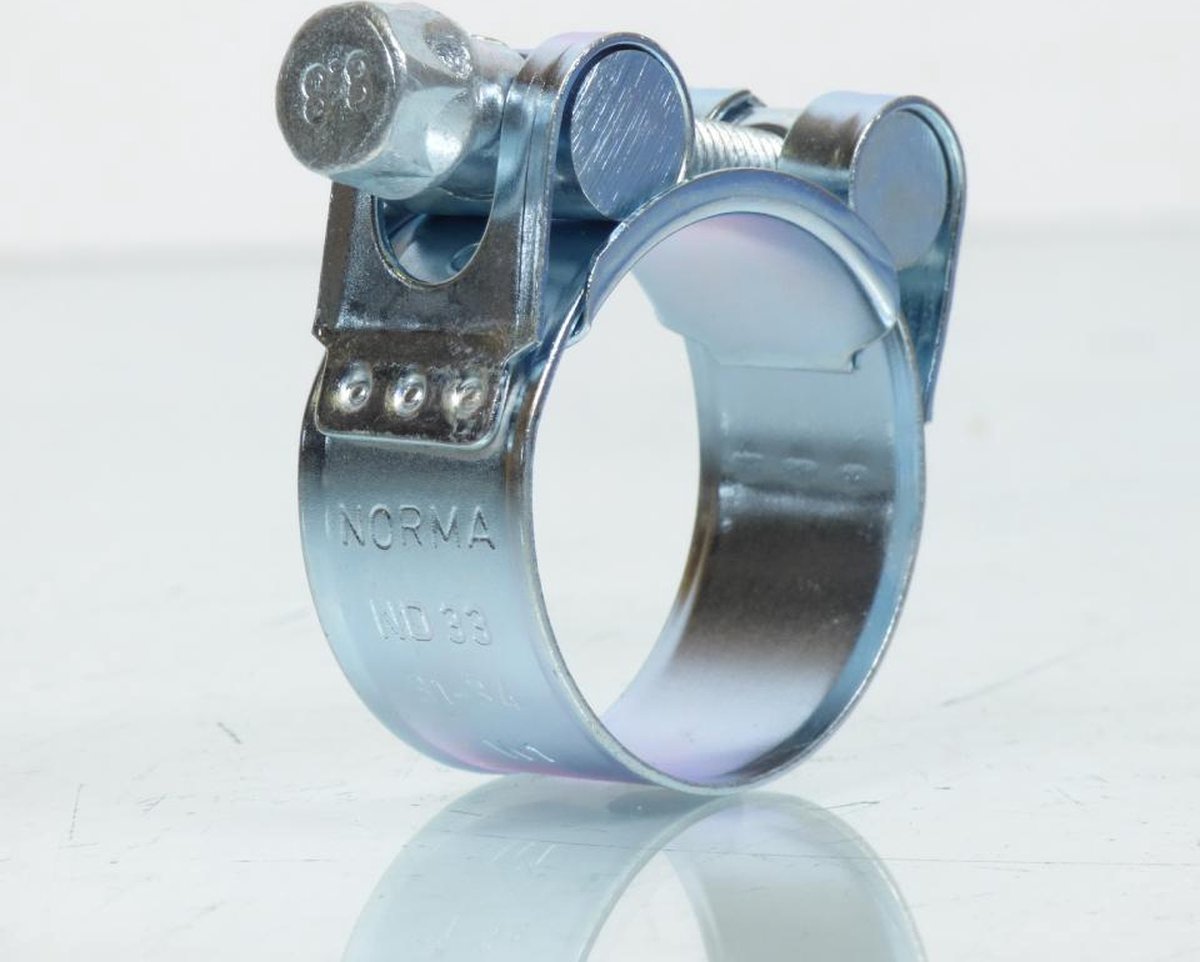 Collier de serrage à vis pour manchon pot d'échappement Ø31-34mm moto scooter
