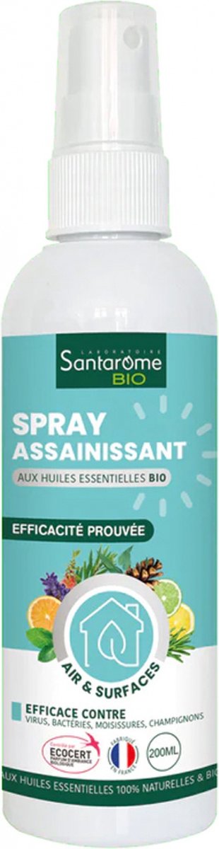 Santarome Zuiverende Spray met 20 Organische Essentiële Oliën 200 ml