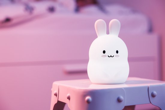 Nachtlamp - Nachtlampje - Kinderlampje - Babylampje - Nachtlamp Baby - Nachtlamp Kind - Slaaplampje - Oplaadbaar Nachtlampje - Siliconen Nachtlampje - Nachtlamp met Timer - Babykamer Lamp - Kinderkamer Lamp - Konijntje Nachtlampje - Konijntje Lamp van Luvy — afbeelding 5
