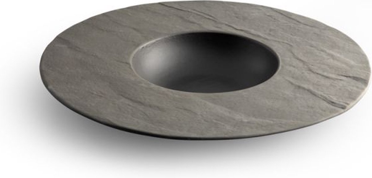 Chic black Livelli - Diep bord - 28.5/12xH3,5cm - 1 bord