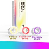 Air Up Pods - Pack d'essai de shake shakes - 3 saveurs - 1x shake à la Strawberry - 1x shake à la banane - 1x shake à la myrtille