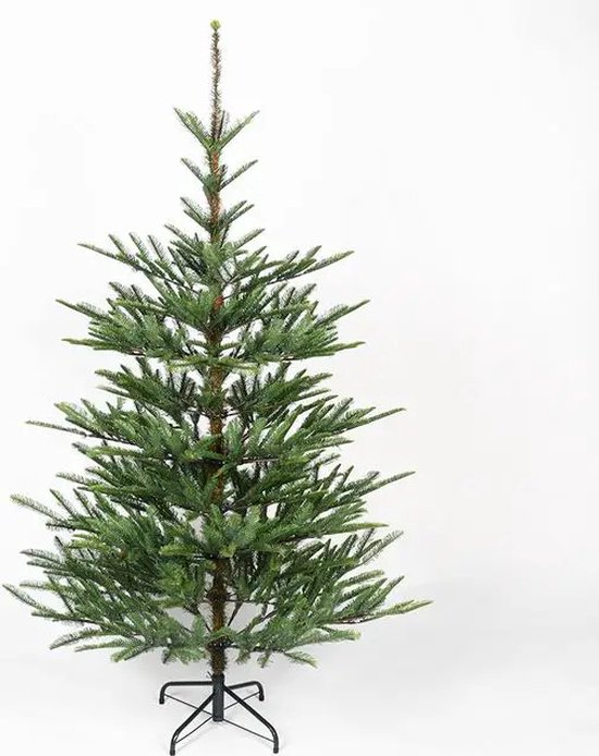 Premfy Nordmann-spar- FIR - Deluxe Kunstkerstboom 150 CM - 1000 takken = 800 PE & 200 PVC - Realistisch ogende Kunstkerstboom - Nordmann Kerstboom - Grand natural Green Fir - Kerstboom Kunststof - Smalle Kerstboom - PE & PVC takken - Natuurlijke look