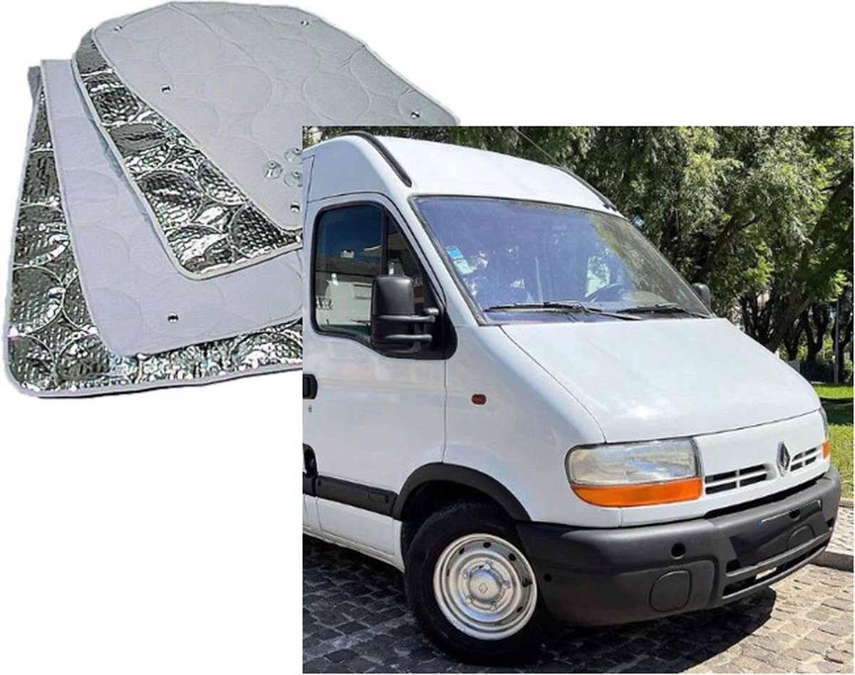 Raamisolatie Geschikt voor Renault Master 07/1998 tot 04/010 Raamisolatie, Raamfolie isolerend camper, tegen hitte en kou,