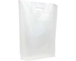 Draagtas DKT wit 37x44 2x4 cm 500 stuks