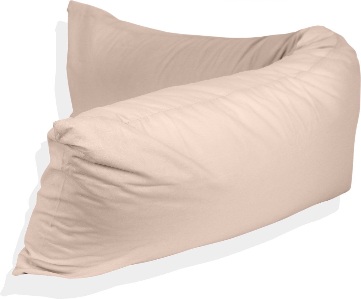 Katoenen lichaamskussen sloop - Lichaamskussen sloop 40 x 145 - Body Pillow sloop - 100% katoen - Kussensloop - Zand - Zwangerschapskussens sloop - Voedingskussen sloop