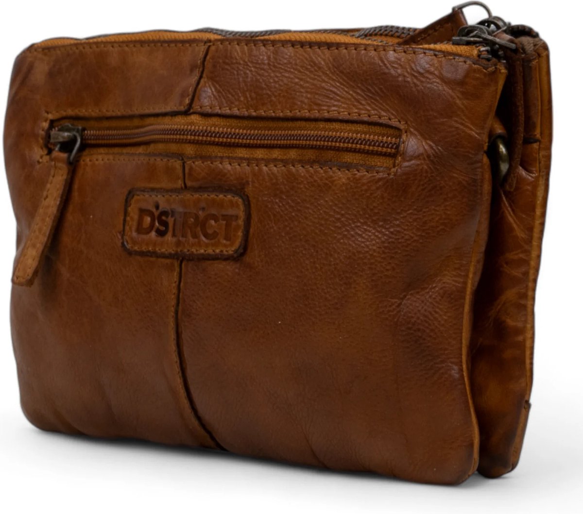 crossbody tas - cognac -leer -DSTRCT