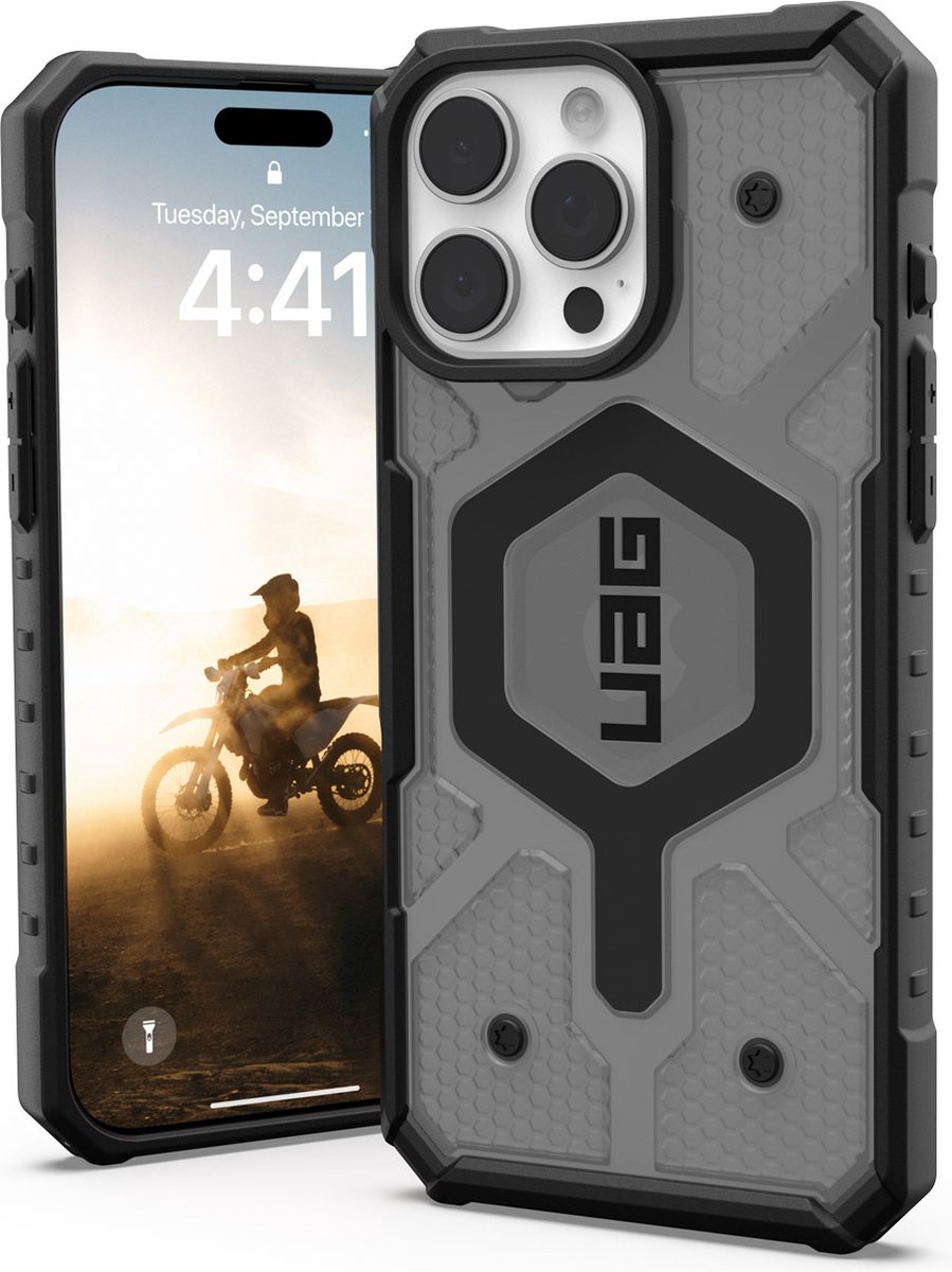 UAG - Pathfinder Mag geschikt voor iPhone 16 Pro Max Hoesje - ash grey