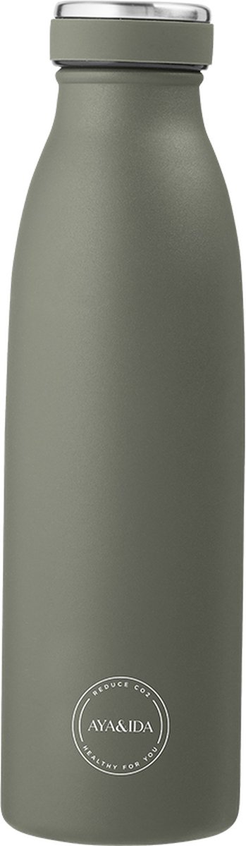 AYA & IDA - Drinking Bottle - Thermosfles - waterfles - 500ml - TROPICAL GREEN