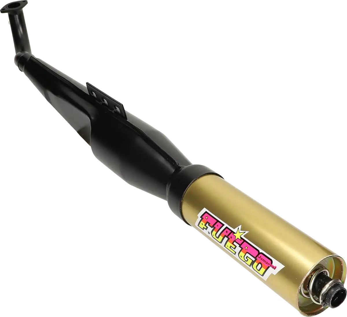Uitlaat Jamarcol Fuego 28mm voor Puch Maxi Zwart / goud