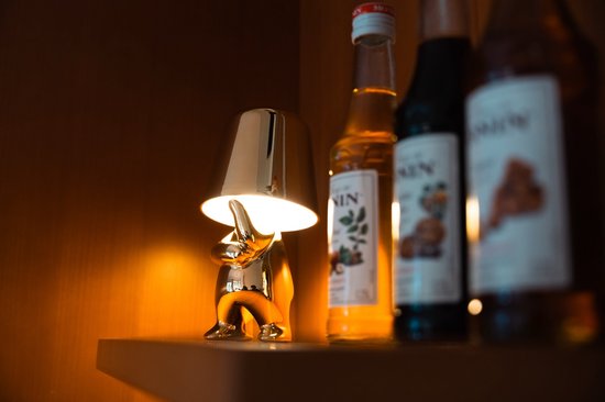 Luxus Lampe de table sans fil rechargeable Bins Brother - Or - Set de 5 - Lampe de table décorative - Lampe de nuit - Lampe de table de chambre - Lampe de bureau - LED - Tactile - Intensité variable - Sans fil - Fonctionne sur piles